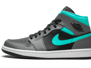 554724-063 Air Jordan 1 Mid Grey Aqua