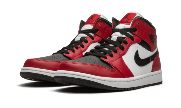 554724-069 Air Jordan 1 Mid Chicago Toe