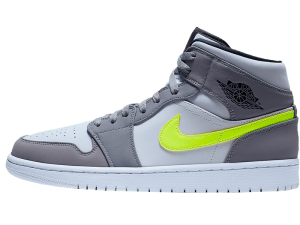 554724-072 Air Jordan 1 Mid Gunsmoke Volt