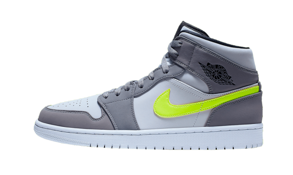 554724-072 Air Jordan 1 Mid Gunsmoke Volt