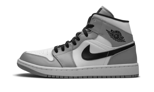 554724-092 Air Jordan 1 Mid Light Smoke Grey