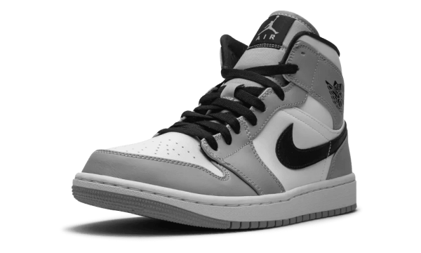 554724-092 Air Jordan 1 Mid Light Smoke Grey