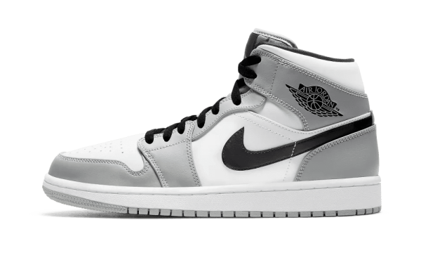 554724-092 Air Jordan 1 Mid Light Smoke Grey