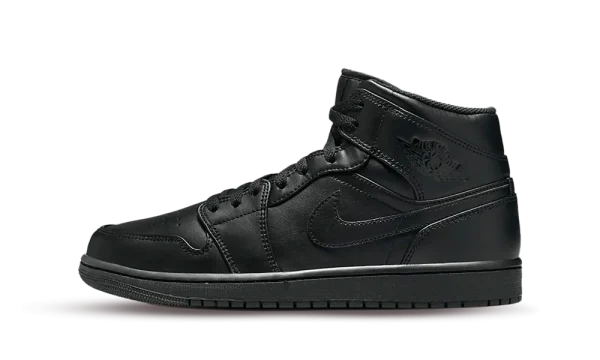 554724-093 Bestseller Air Jordan 1 Mid Triple Black (2022)