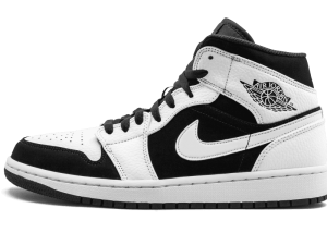 554724-113 Air Jordan 1 Mid White Black