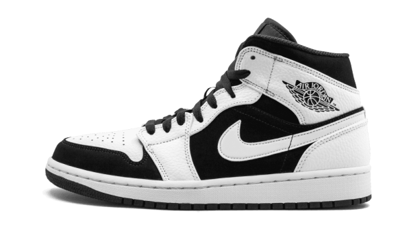 554724-113 Air Jordan 1 Mid White Black