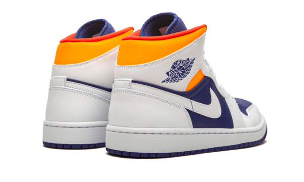 554724-131 Air Jordan 1 Mid Royal Blue Laser Orange