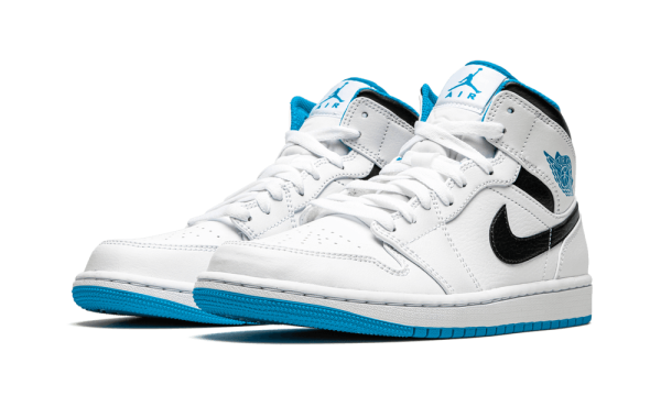 554724-141 Air Jordan 1 Mid Laser Blue