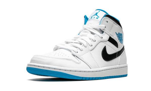 554724-141 Air Jordan 1 Mid Laser Blue