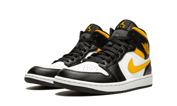 554724-177 Air Jordan 1 Mid White Pollen Black