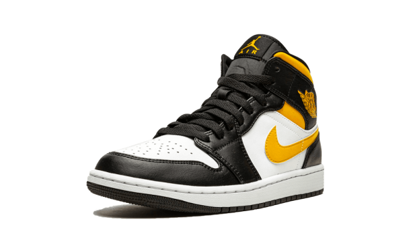 554724-177 Air Jordan 1 Mid White Pollen Black