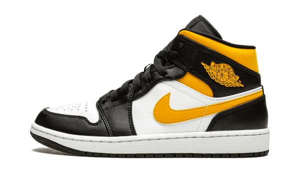 554724-177 Air Jordan 1 Mid White Pollen Black