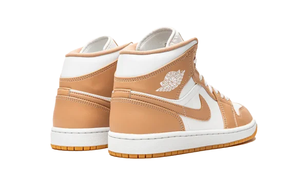 554724-271 Air Jordan 1 Mid Hemp Tan White