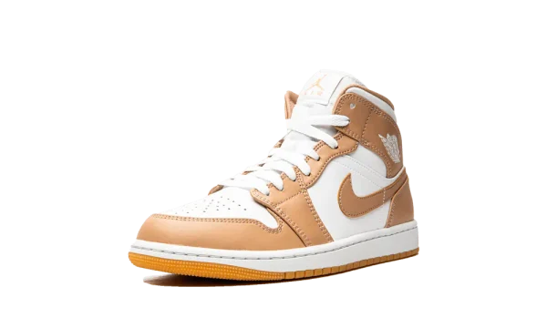 554724-271 Air Jordan 1 Mid Hemp Tan White