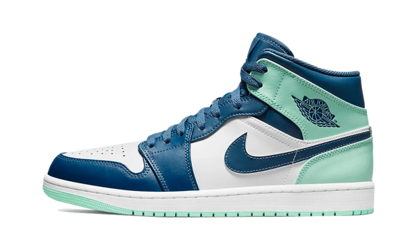 554724-413 Air Jordan 1 Mid Blue Mint