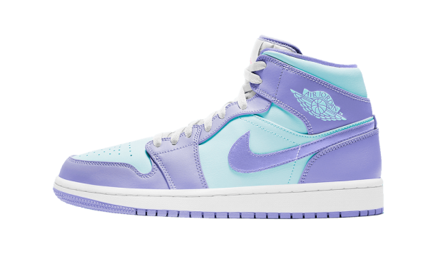 554724-500 Air Jordan 1 Mid Purple Aqua