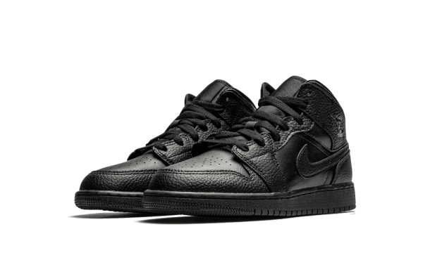 554725-091 Air Jordan 1 Mid Triple Black (GS)