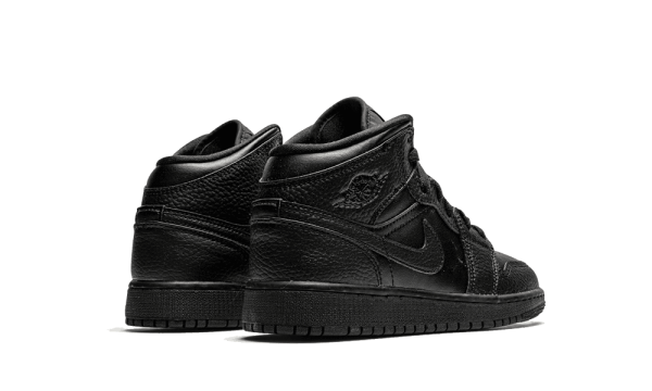 554725-091 Air Jordan 1 Mid Triple Black (GS)