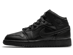 554725-091 Air Jordan 1 Mid Triple Black (GS)