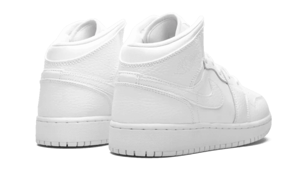 554725-130 Air Jordan 1 Mid Triple White (GS)