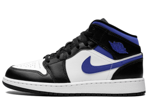 554725-140 Air Jordan 1 Mid White Racer Blue (GS)