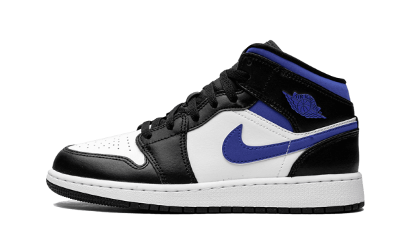 554725-140 Air Jordan 1 Mid White Racer Blue (GS)