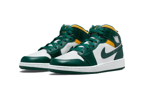 554725-371 Air Jordan 1 Mid Sonics 2021 (GS)