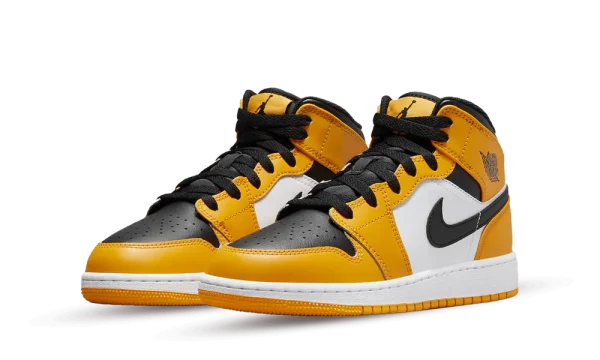 554725-701 Air Jordan 1 Mid Taxi (GS)