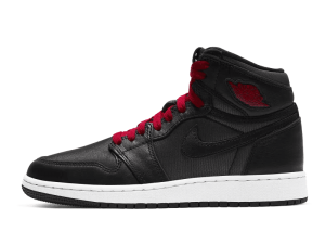 575441-060 Air Jordan 1 Retro High Black Gym Red Black (GS)