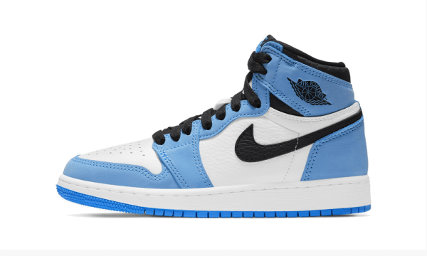 575441-134 Air Jordan 1 Retro High White University Blue Black (GS)