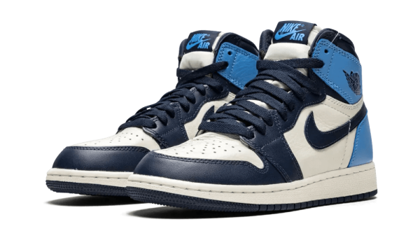 575441-140 Air Jordan 1 Retro High Obsidian UNC (GS)