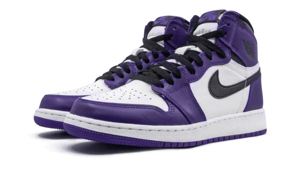 575441-500 Air Jordan 1 Retro High Court Purple White (GS)