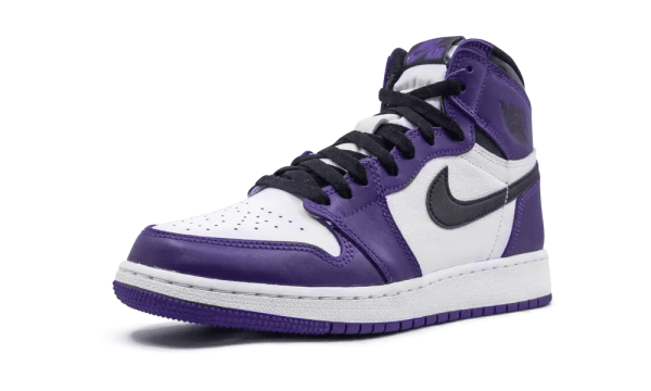 575441-500 Air Jordan 1 Retro High Court Purple White (GS)