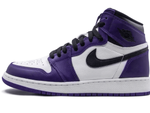 575441-500 Air Jordan 1 Retro High Court Purple White (GS)