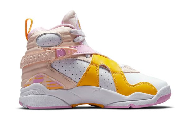 580528-816 Air Jordan 8 Retro GS Light Arctic Pink