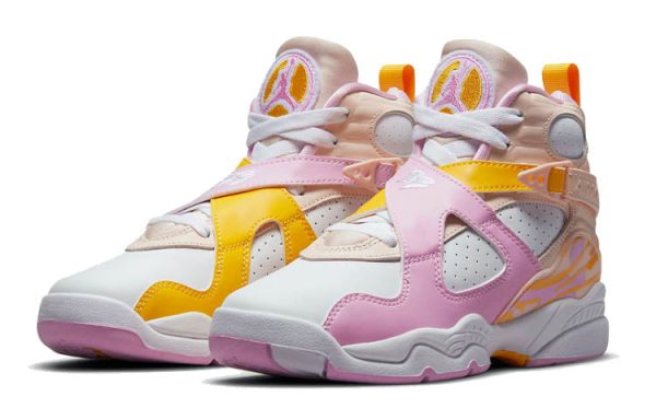 580528-816 Air Jordan 8 Retro GS Light Arctic Pink