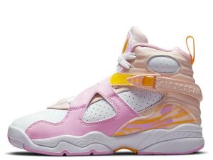 580528-816 Air Jordan 8 Retro GS Light Arctic Pink