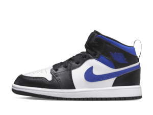 640734-140 Air Jordan 1 Mid White Racer Blue (PS)