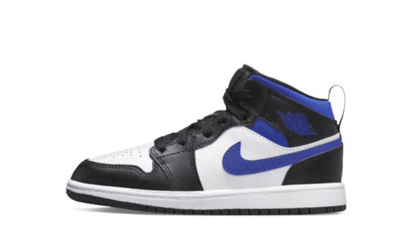 640734-140 Air Jordan 1 Mid White Racer Blue (PS)