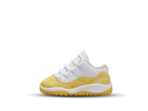 645107-107 Air Jordan 11 Low Yellow Snakeskin (TD)