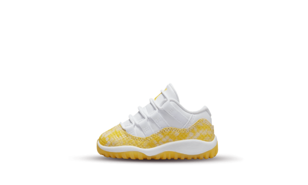 645107-107 Air Jordan 11 Low Yellow Snakeskin (TD)