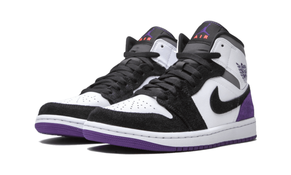 852542-105 Air Jordan 1 Mid SE Purple