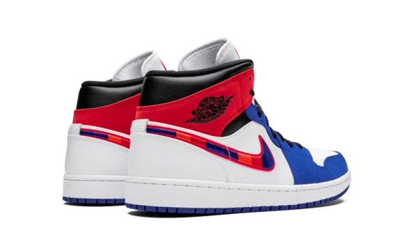 852542-146 Air Jordan 1 Mid Multi-Color Swoosh