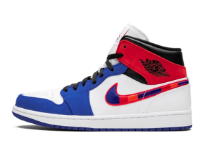 852542-146 Air Jordan 1 Mid Multi-Color Swoosh