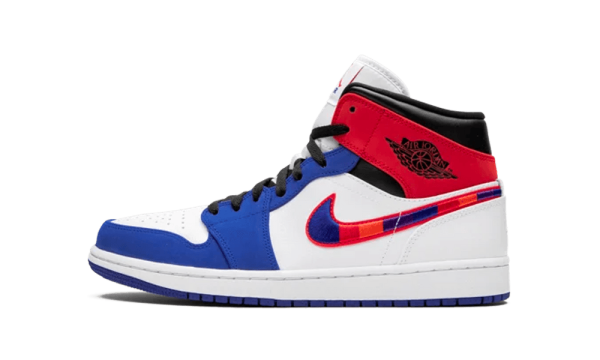 852542-146 Air Jordan 1 Mid Multi-Color Swoosh