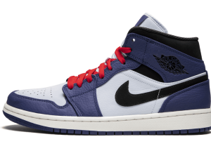 852542-400 Air Jordan 1 Mid SE Deep Royal Blue Black