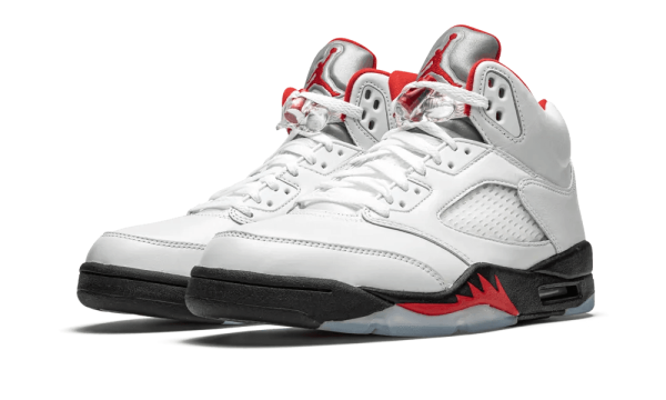 DA1911-102 Air Jordan 5 Retro Fire Red Silver Tongue (2020)