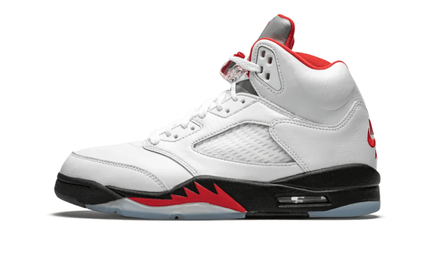 DA1911-102 Air Jordan 5 Retro Fire Red Silver Tongue (2020)