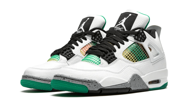 AQ9129-100 Air Jordan 4 Retro Lucid Green Rasta (W)