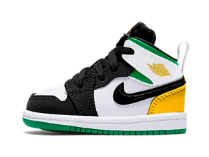 BQ6933-101 Air Jordan 1 Mid SE White Laser Orange Lucky Green (TD)